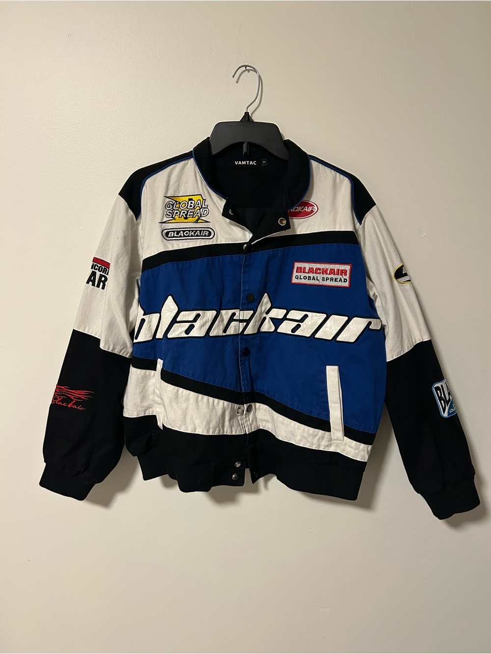 Vintage Blackair Blue & White Racing Jacket